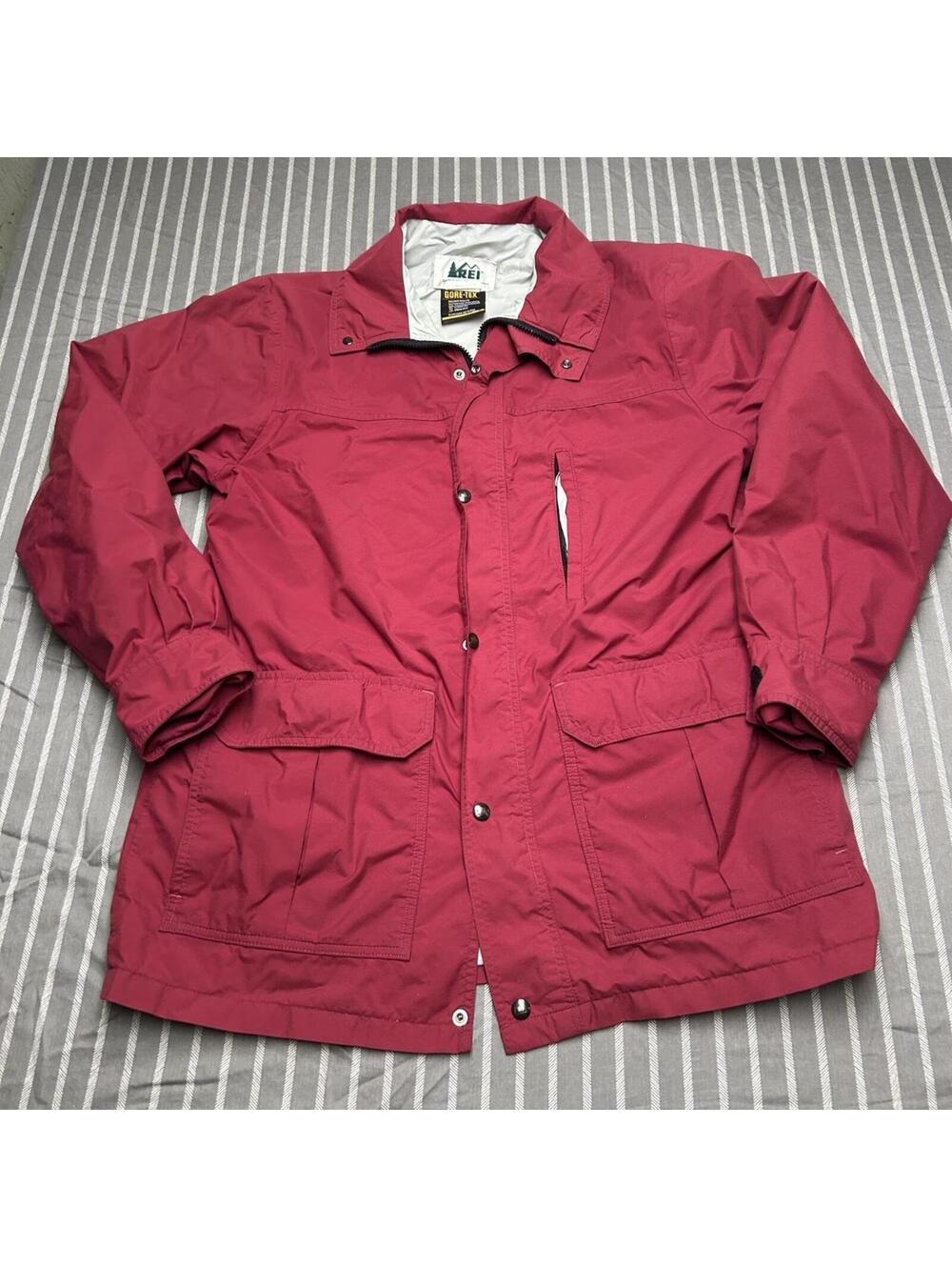 Vintage REI Gortex Jacket Mens Large Maroon